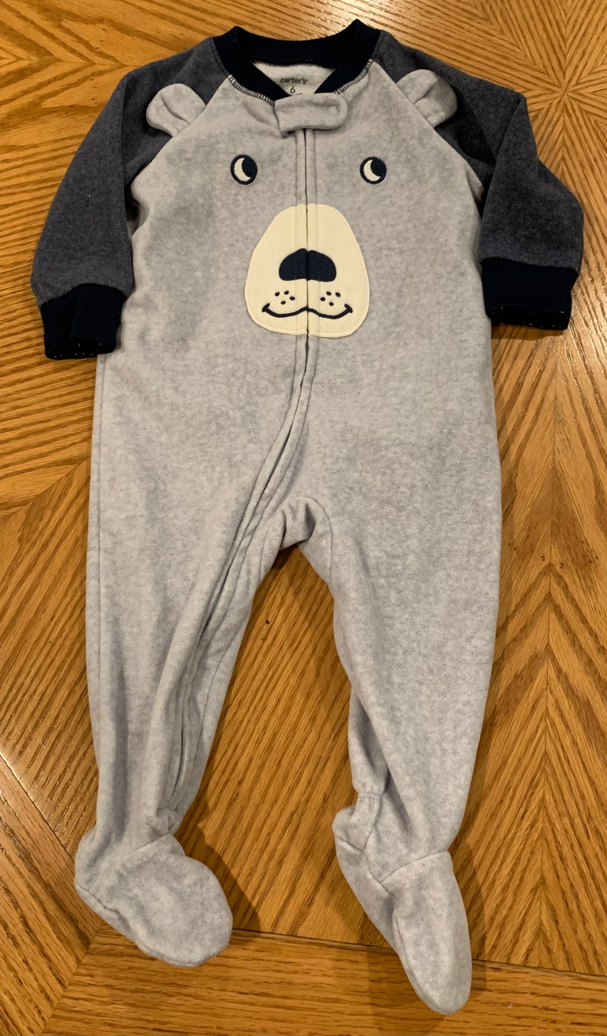 6m bear sleep n play Carters like new bear - size Month - 3-6 / 6M