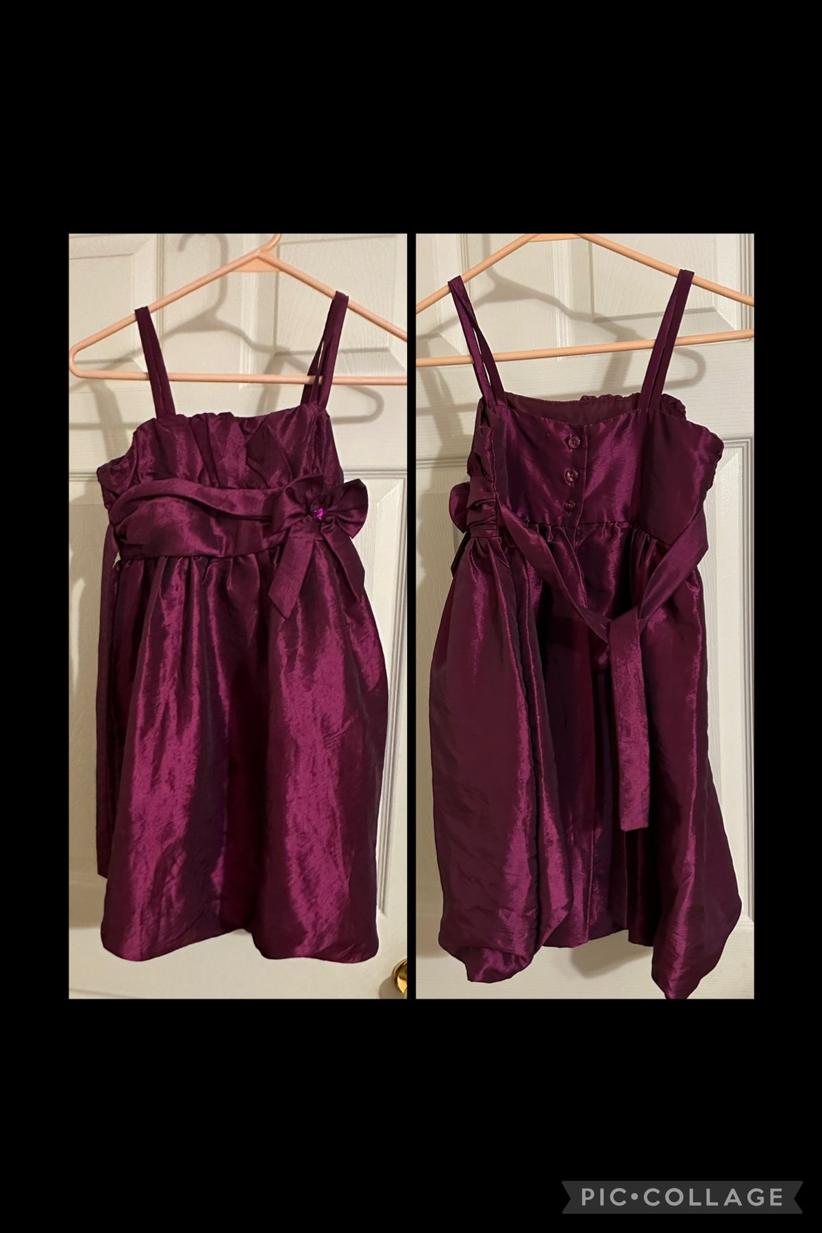 Purplish maroon dress Poly/Nylon, George brand - size Youth - 10 (L)
