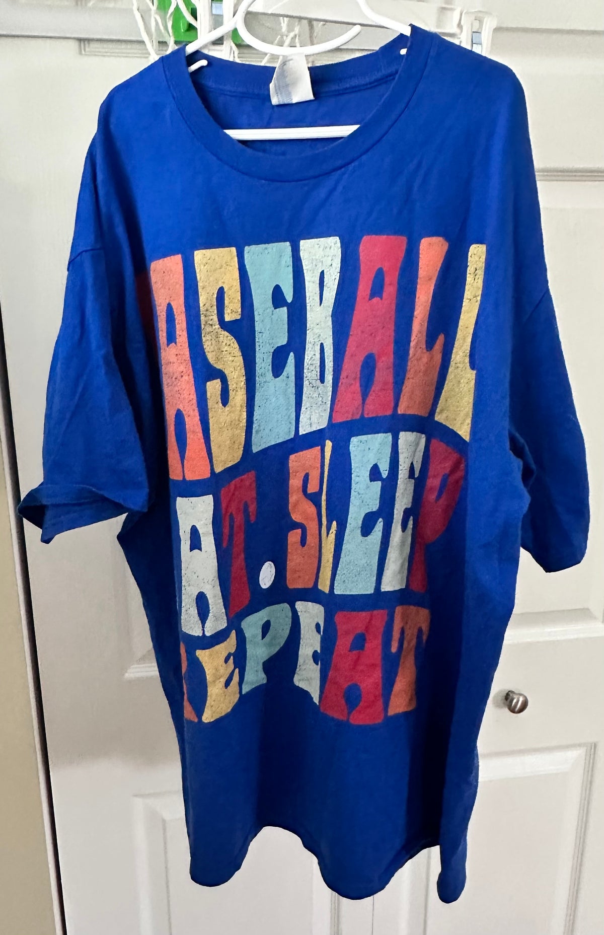 Baseball eat sleep tee Excellent condition - size Women - XL (16/18)