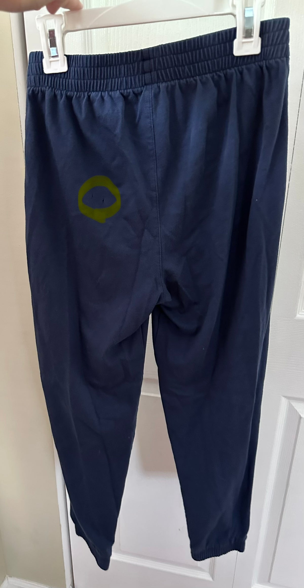 Navy jogger PlayCond. Pin holes back area - size Youth - 12 (L)