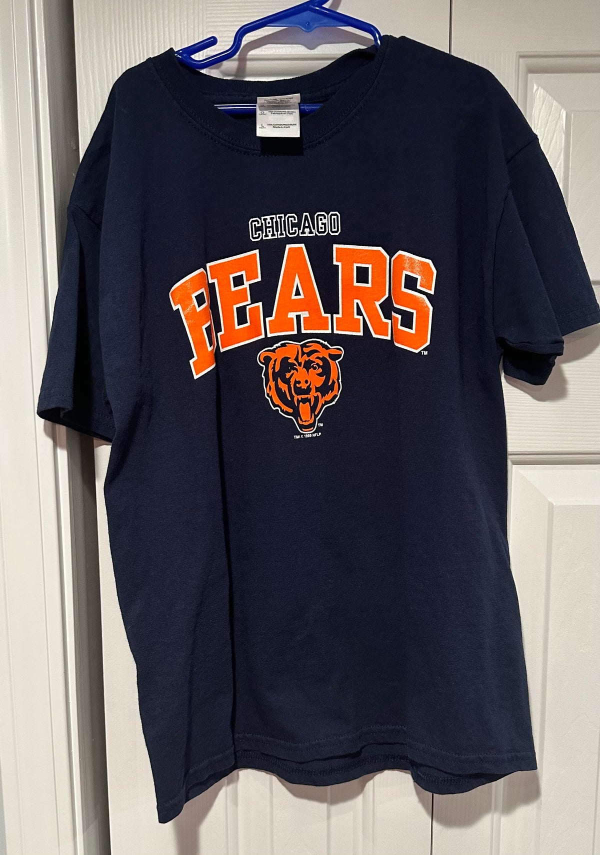 Bears navy tshirt Gilden Like new tagged L - size Youth - 12 (L)