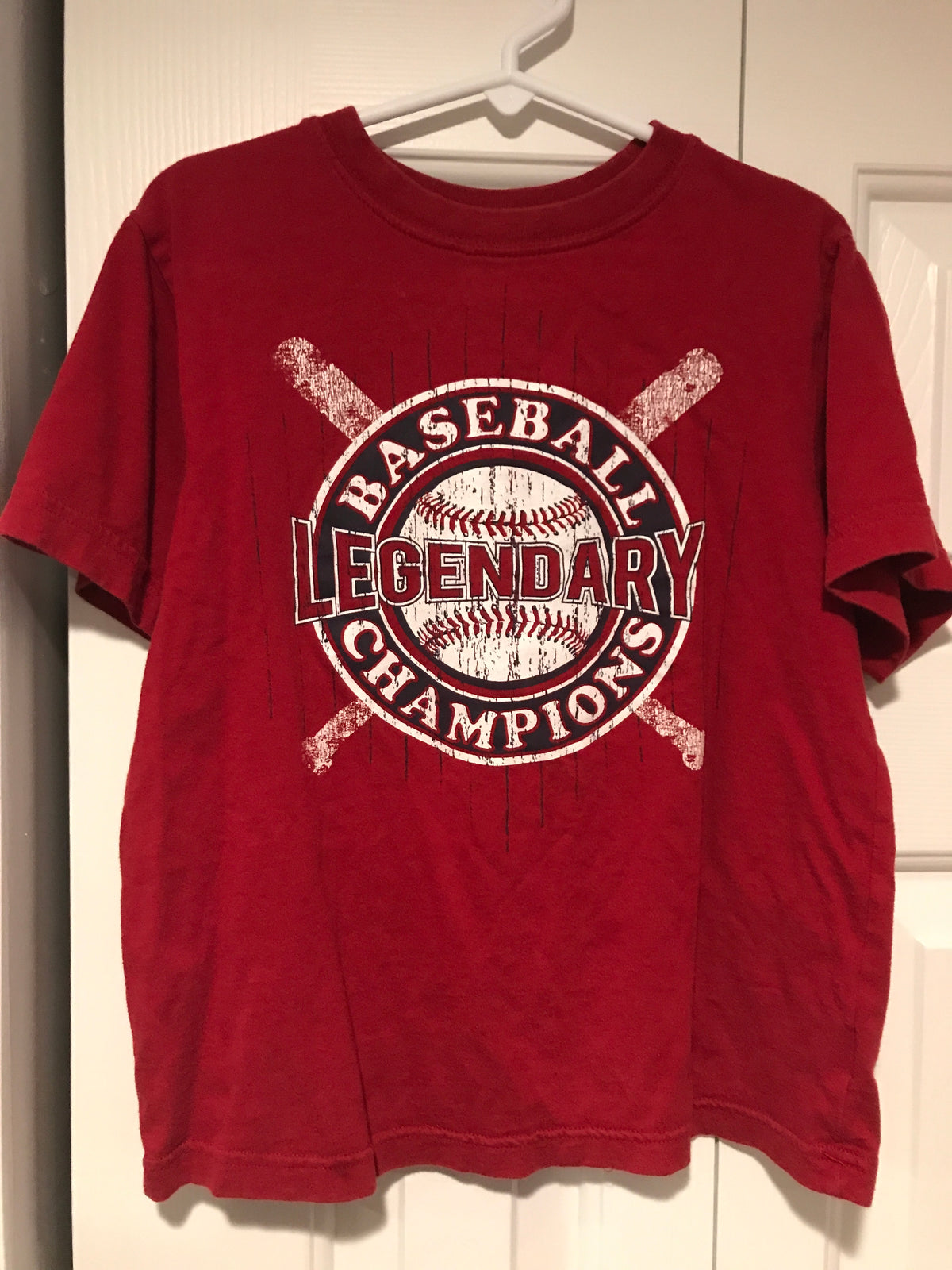 5/6 baseball legend Red tshirt Place brand - size Youth - 5 (XS)