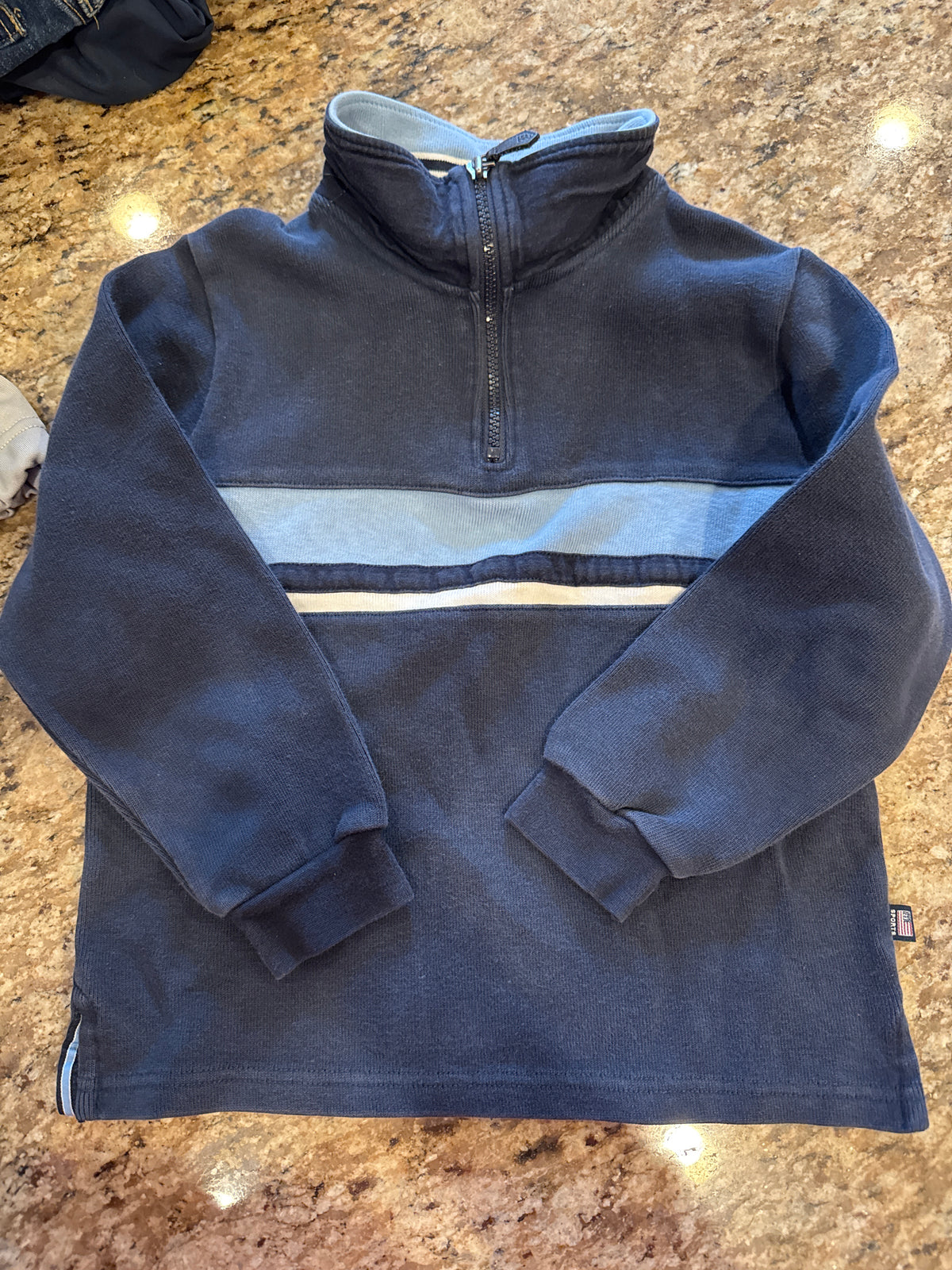 Eland thick long sleeve Quarter zip - 6/7 - size Youth - 6 (S)