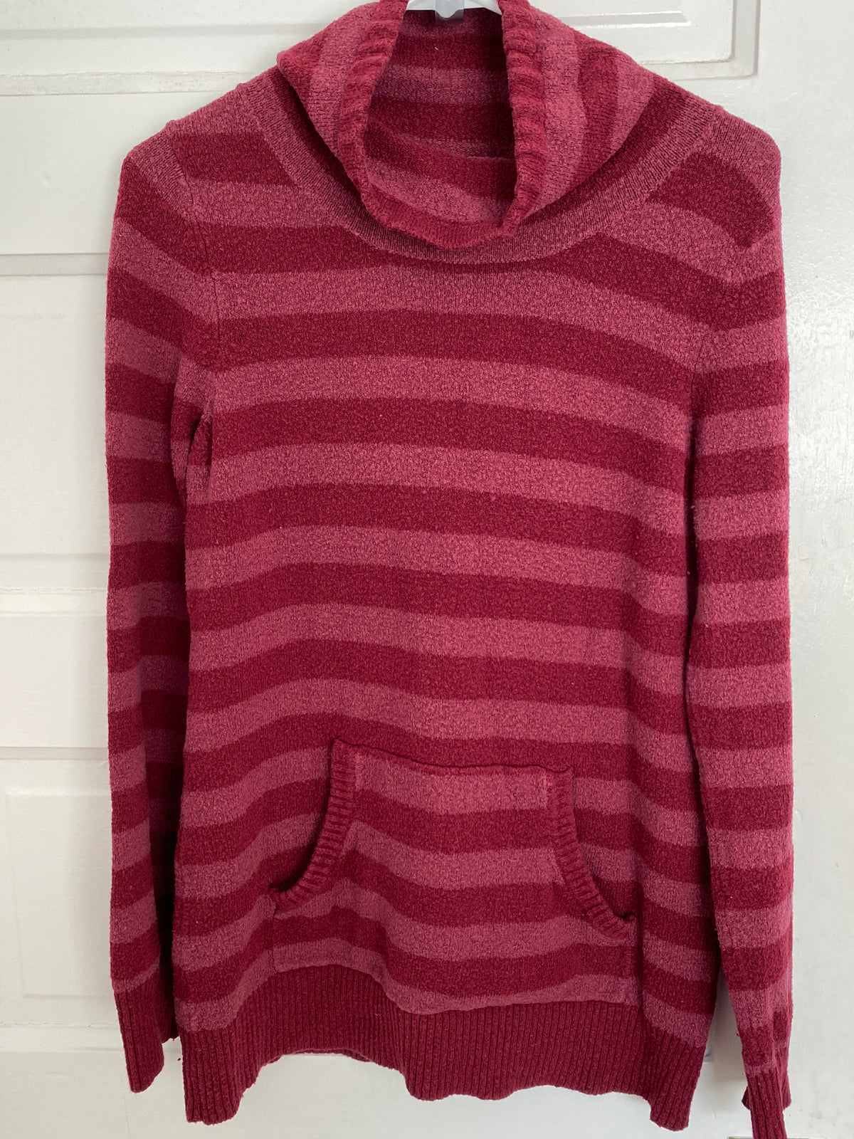 MM pink/rose sweater Stripes, front pocket - size Women - M (8/10)