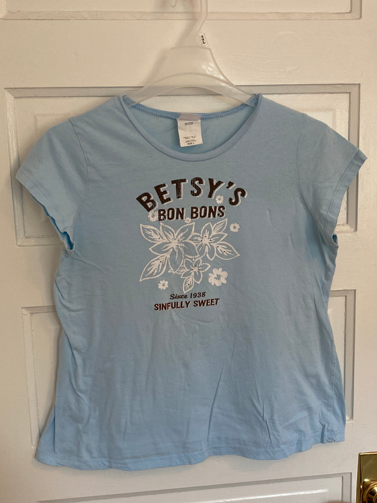Motherhood Maternity top Betsy's Bon bons cute! - size Women - L (12/14)