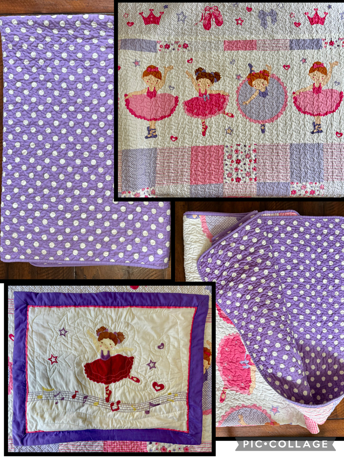 Comforter & pillow sham - BALLERINAS (twin size)