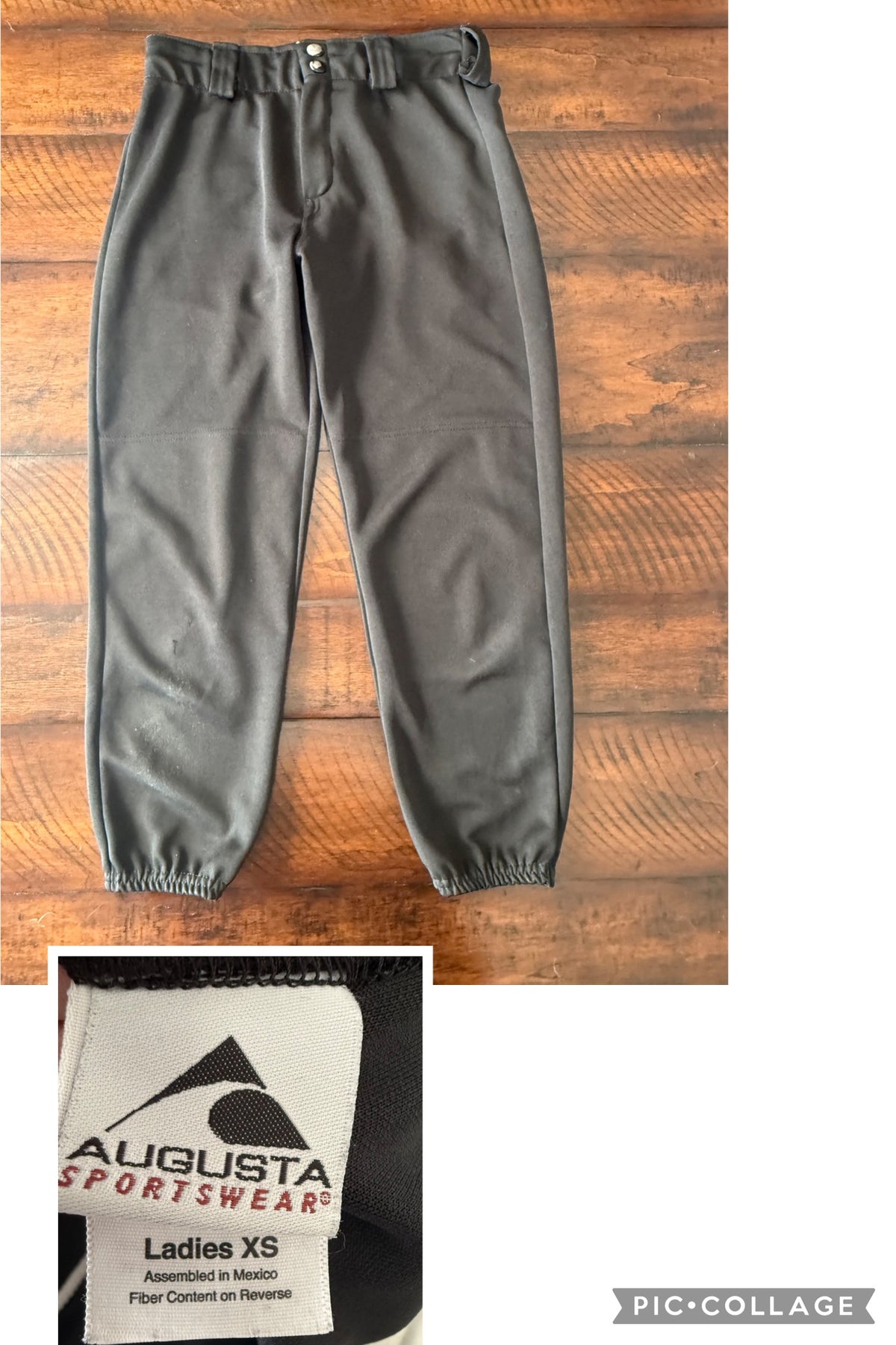 Augusta Sportswear: black softball pants - size Junior - XS (0/1)