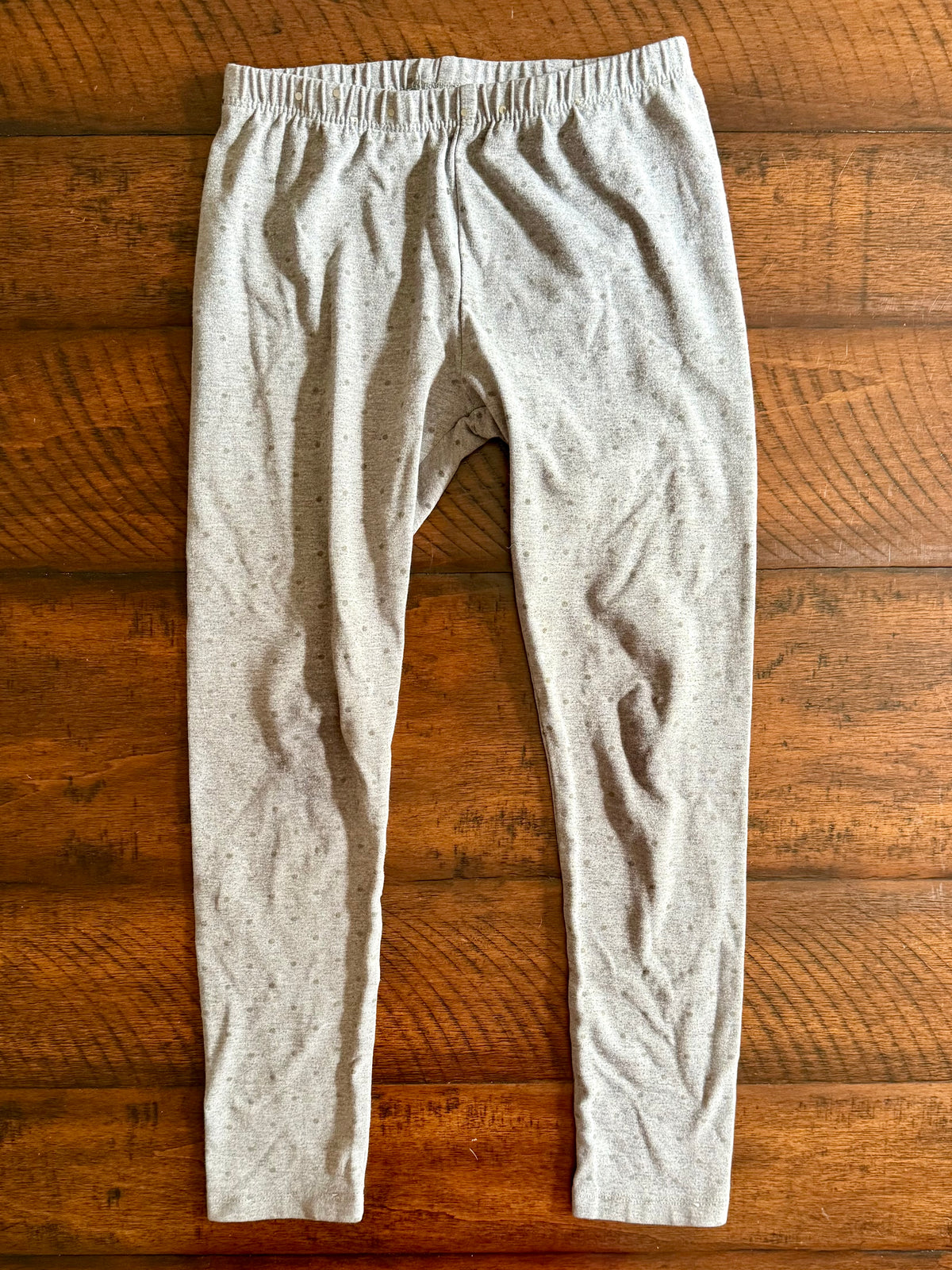Children's Place pants -gray with gray polkadot - size Youth - 7 (S)