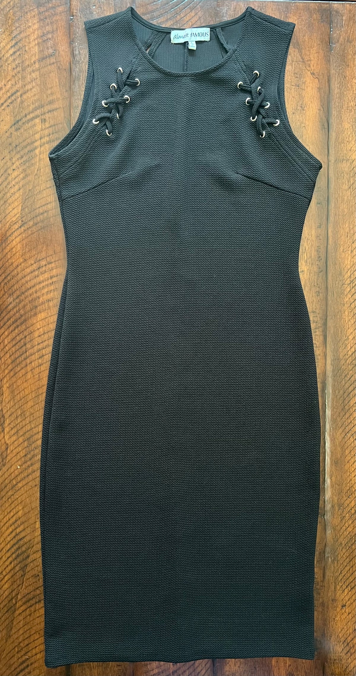 Almost Famous dress -sz L; black sleeveless - size Junior - L (11/13)
