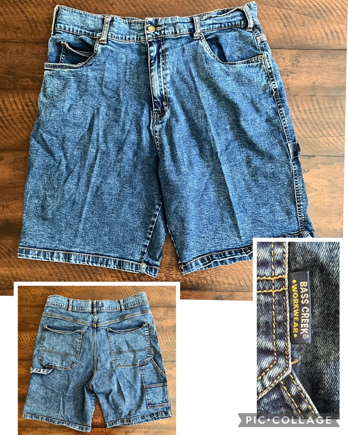 Bass Creek Outfitters -Workwear- denim shorts - size Teen/Men - L (36-38)