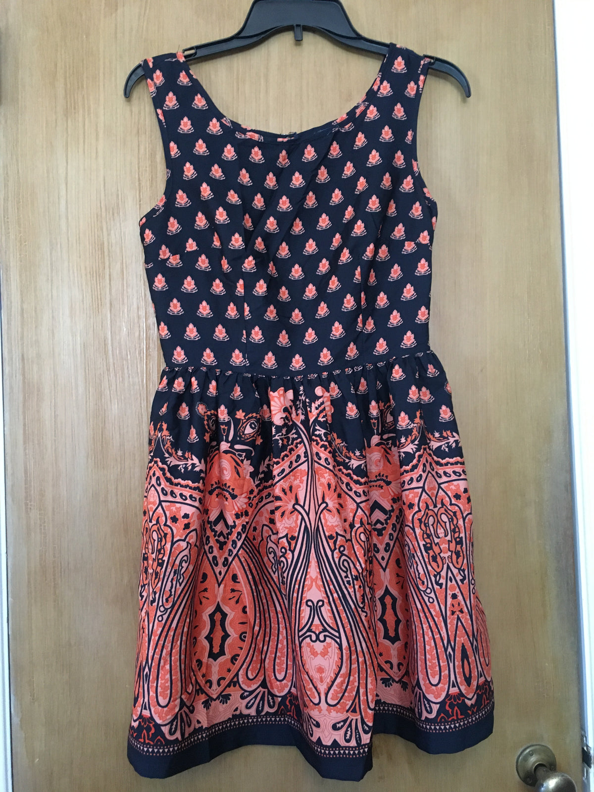 Up by Ultrapink, India orange pattern on navy - size Women - S (4/6)