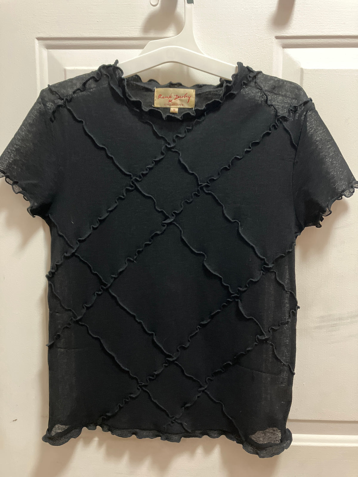 EUC black shirt Rene Derhy (France) - size Junior - S (3/5)