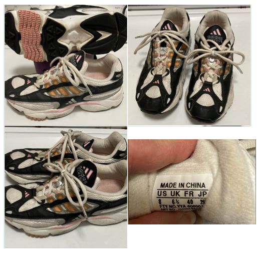 GUC White & Black tennis shoes (Adidas) - size Shoes - Adult 8