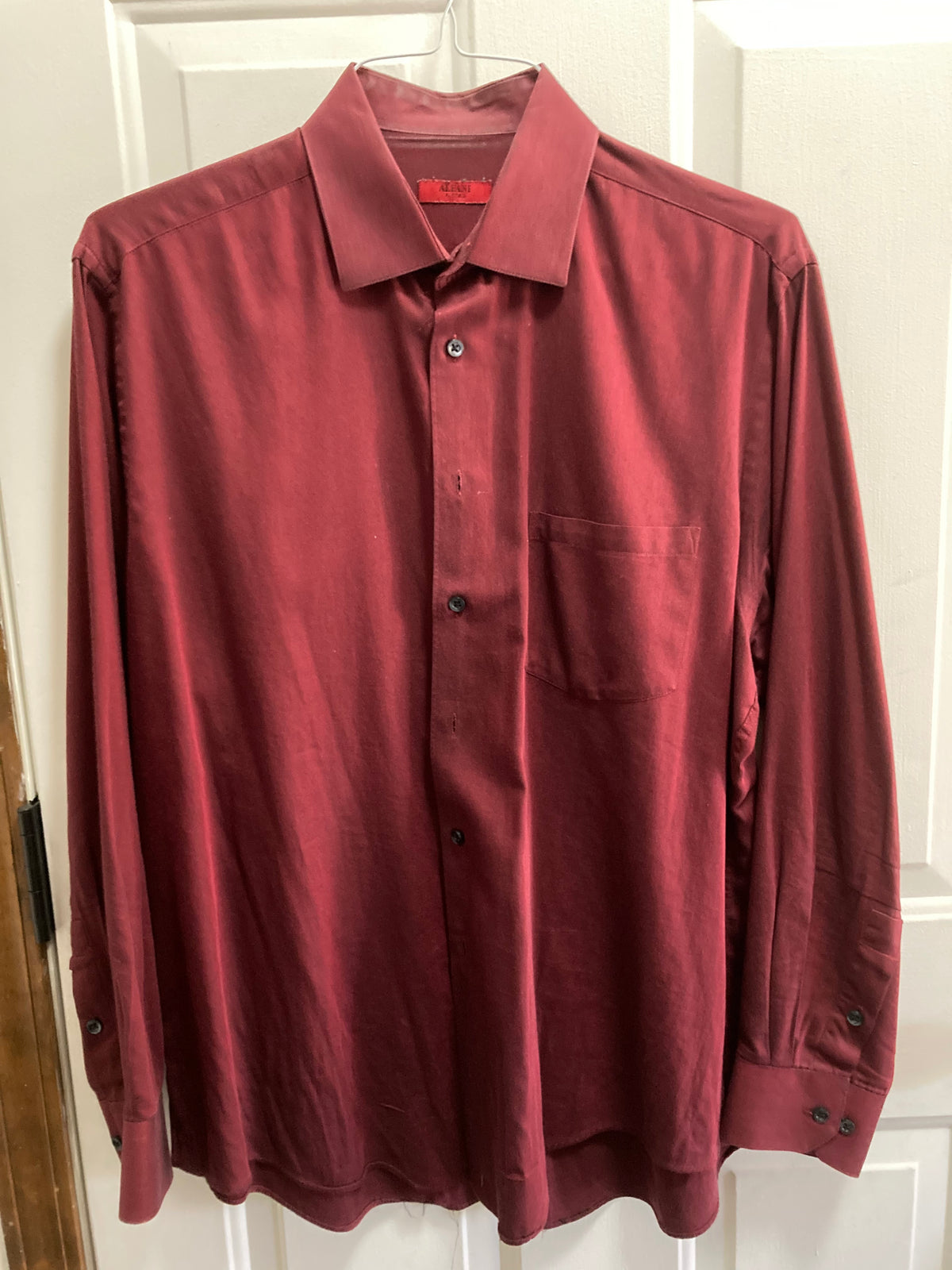 GC Men's dress shirt wine color (Alfani) - size Teen/Men - L (36-38)