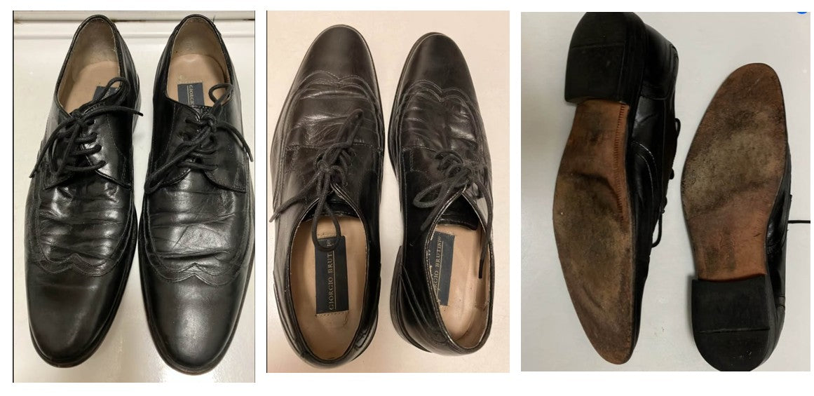 Black leather dress shoe Giorgio Brutini - size Shoes - Adult 8