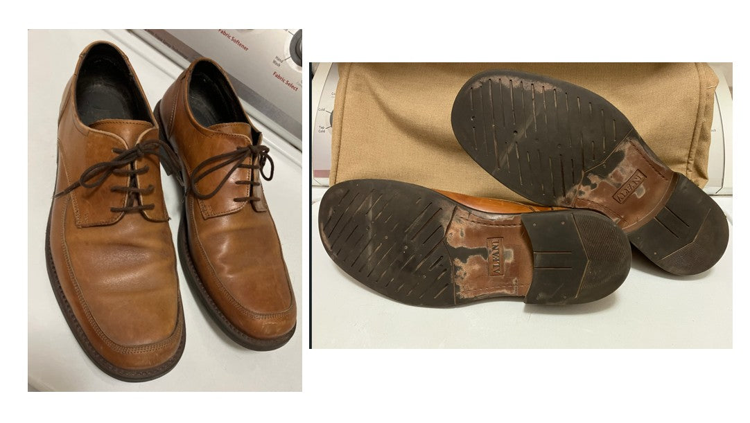 GUC brown men's shoes Leather (Alfani) - size Shoes - Adult 11 1/2