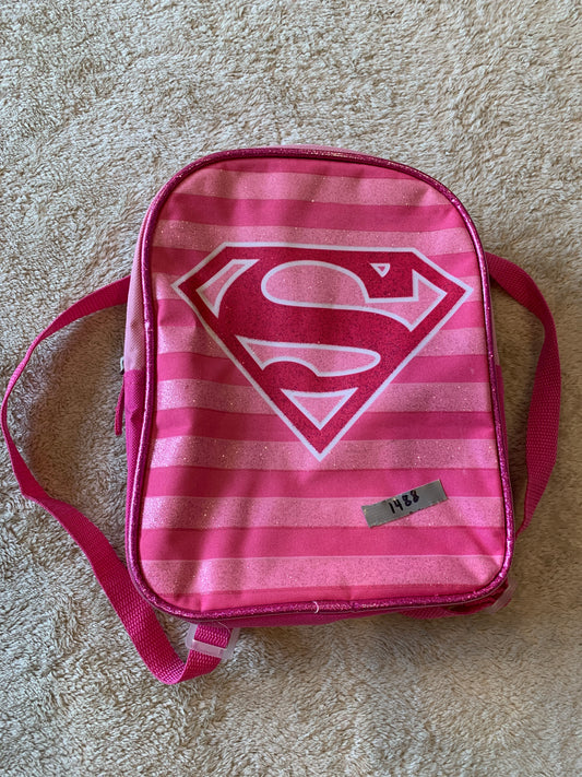 Pink backpack Superman w/ straps