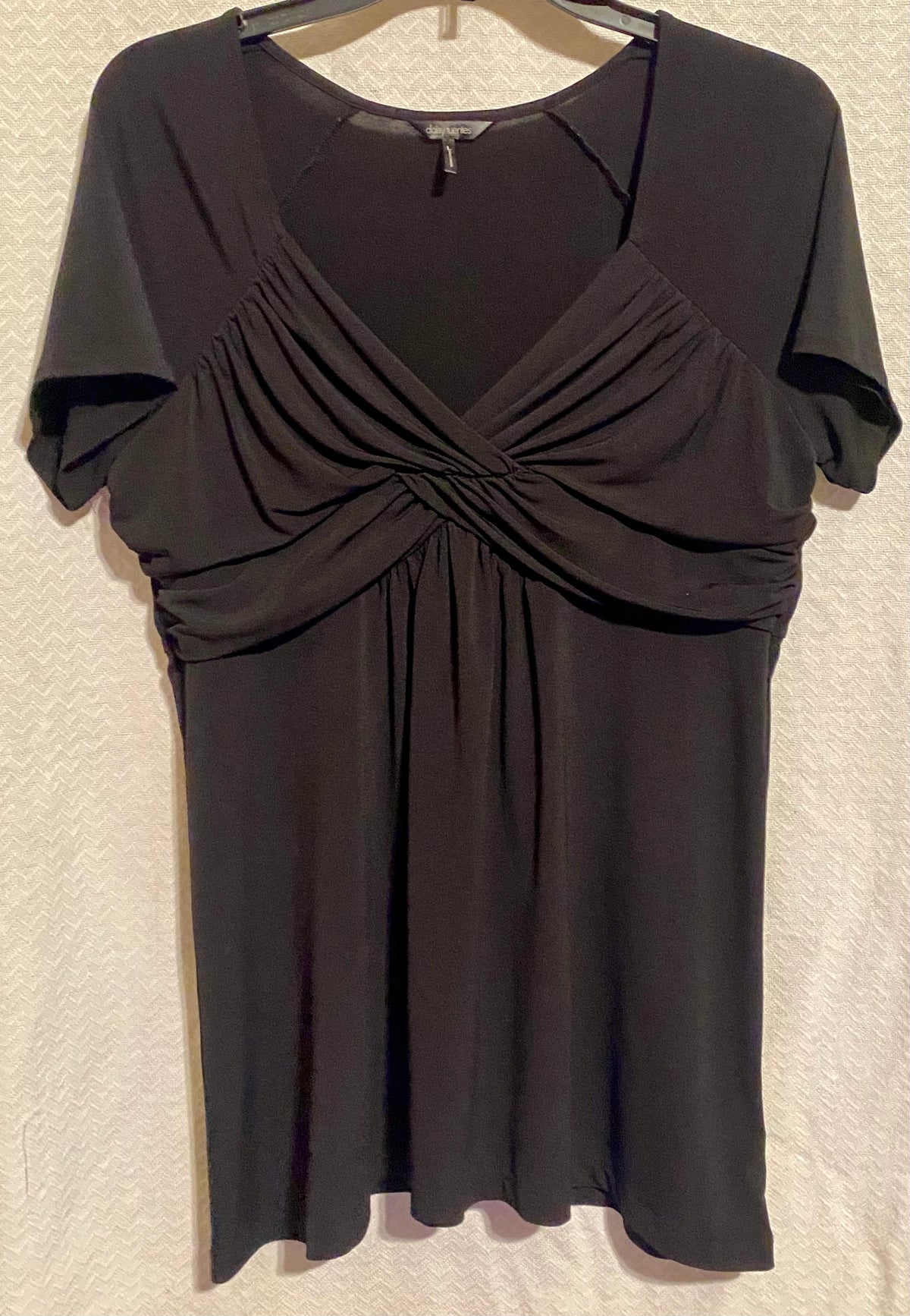 Y2K Daisy Fuentes black Short sleeve dress shirt - size Women - L (12/14)