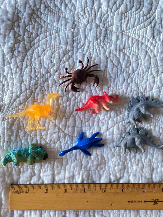 Pre historic Plastic dinosaurs