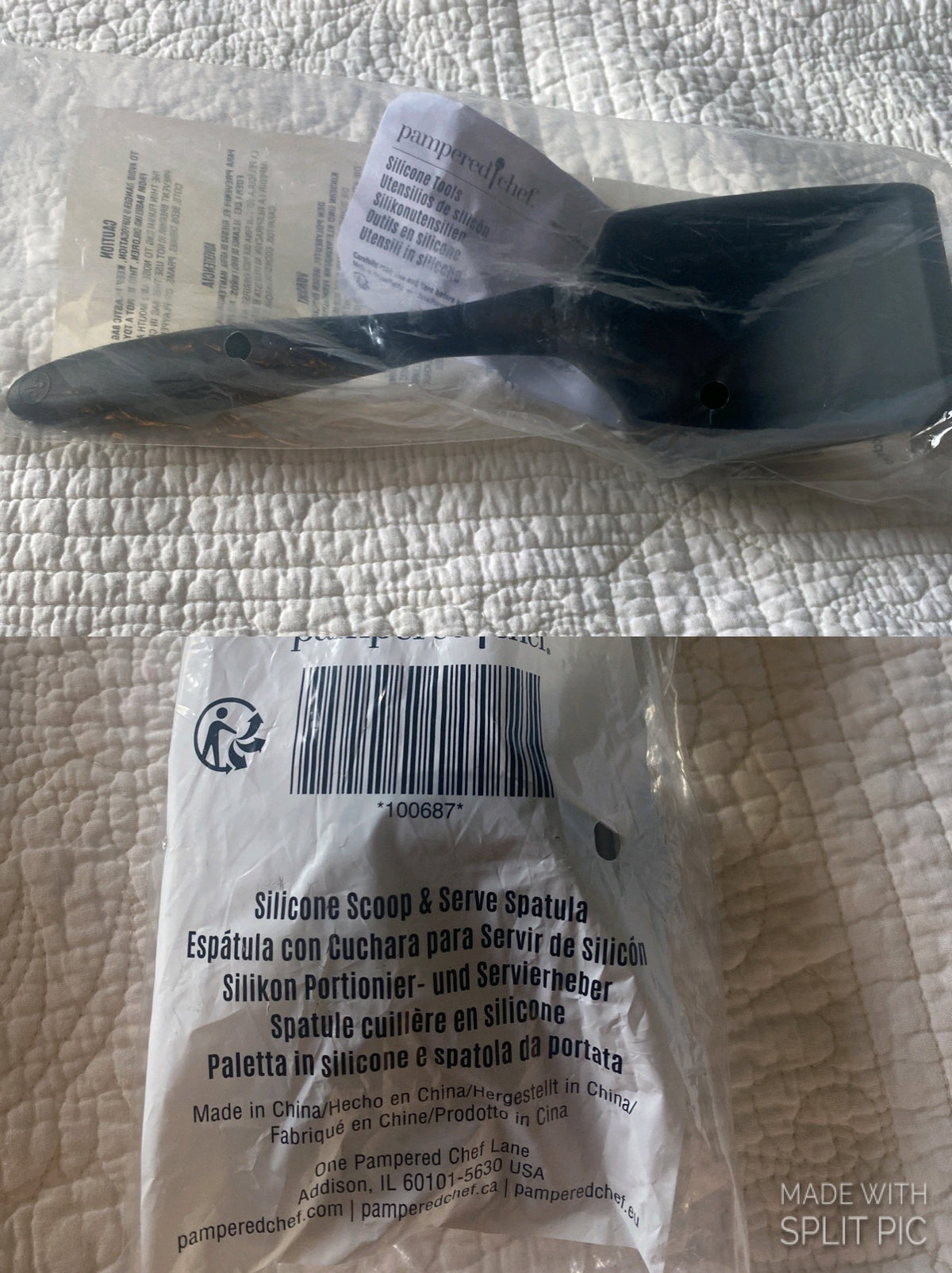Pampered Chef Silicone Scoop & serve spatula