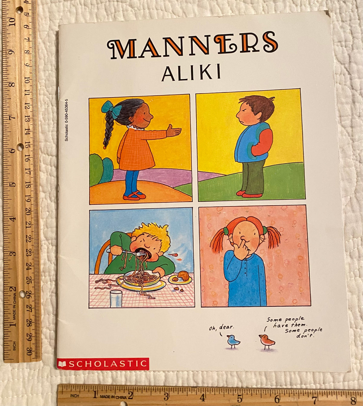Vintage Scholastic book Manners Aliki from 1990