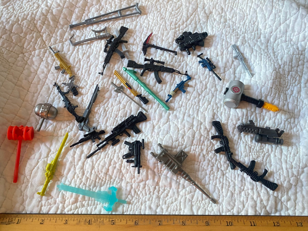 Small play fight guns, Swords etc large LOT