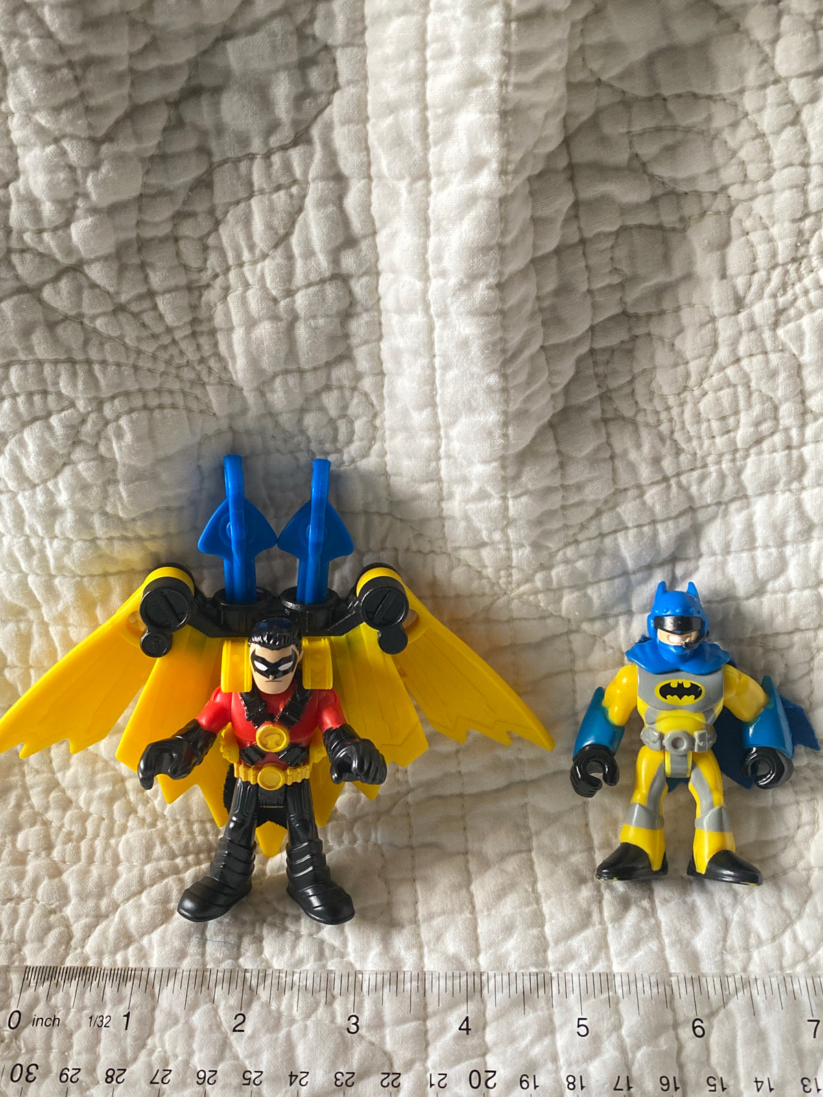 Imaginext Batman & Robin wearing shooting