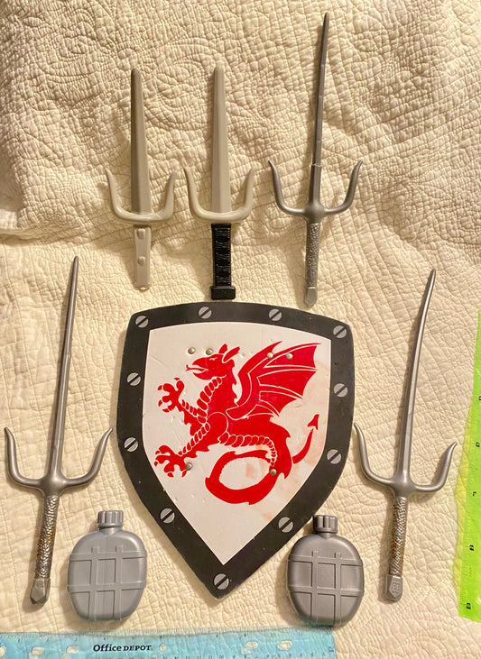 Battle toys foam velcro Shield/2 granades/5