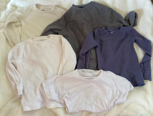 4:long underwear 2 tight 2thick&1whiteundershirt - size Youth - 6 (S)