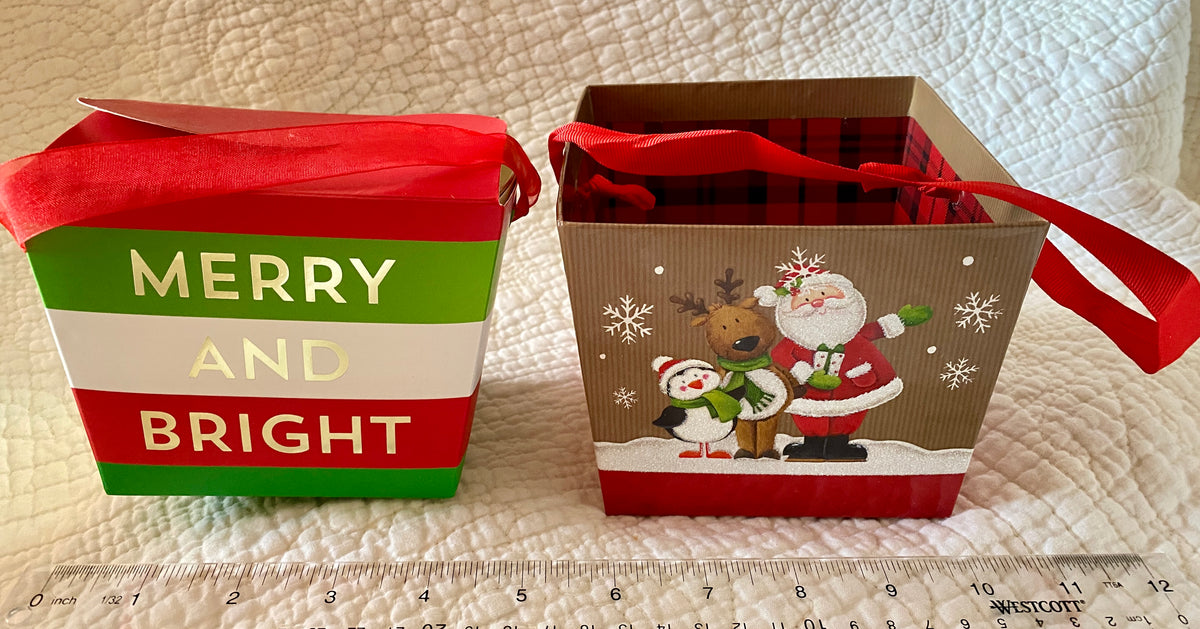 New unused Christmas Boxes lot of 2