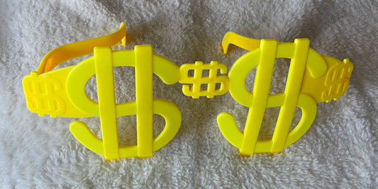 Yellow money plastic Glasses