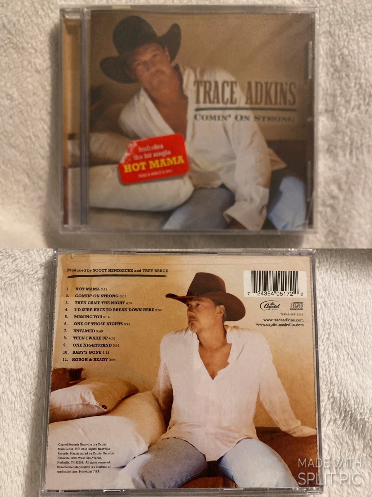 NEW sealed Trace Adkins Coming' on strong CD