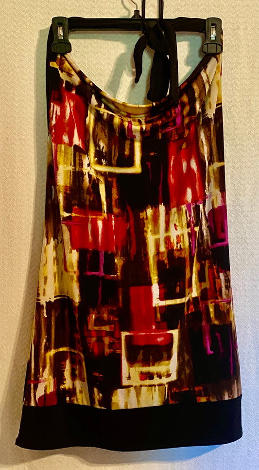 IZ Byer California black Tie behind neck straples - size Women - XL (16/18)