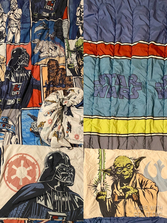 Official Star Wars twin Size bed reversible
