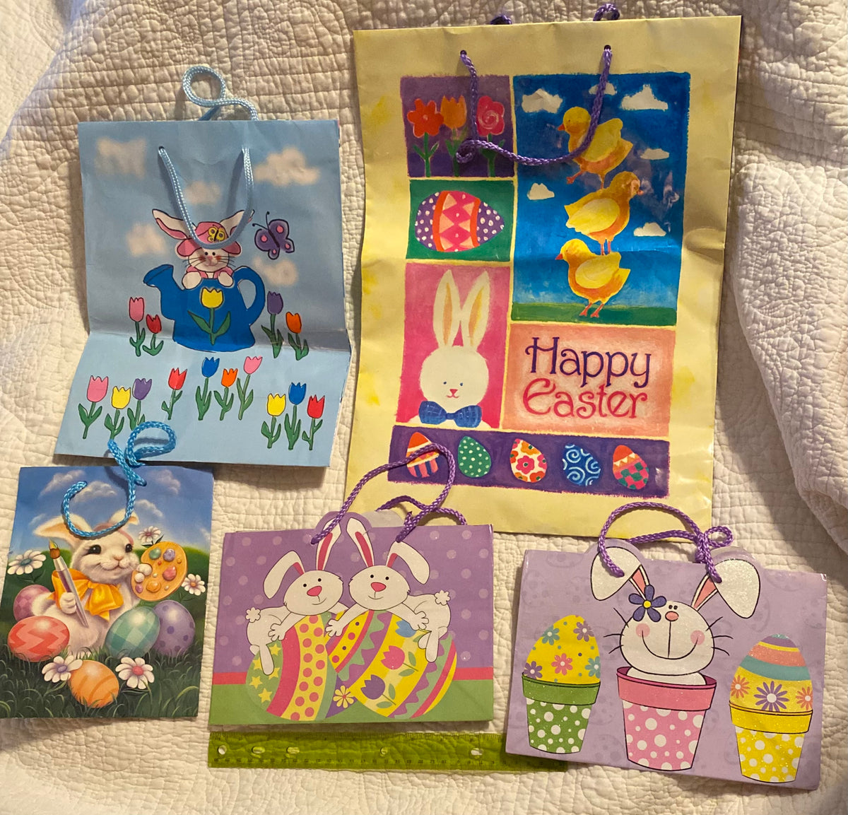 Lot of 5 Easter Gift bags