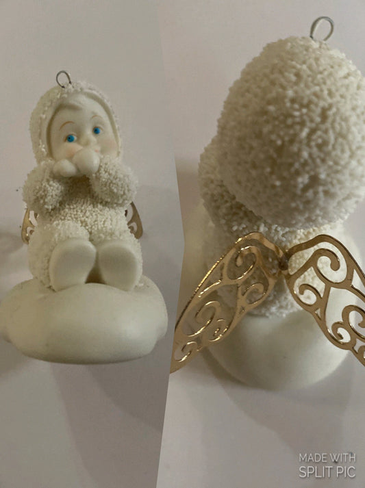 Dept56 Snowbabies Angel Metal Wings Ornament
