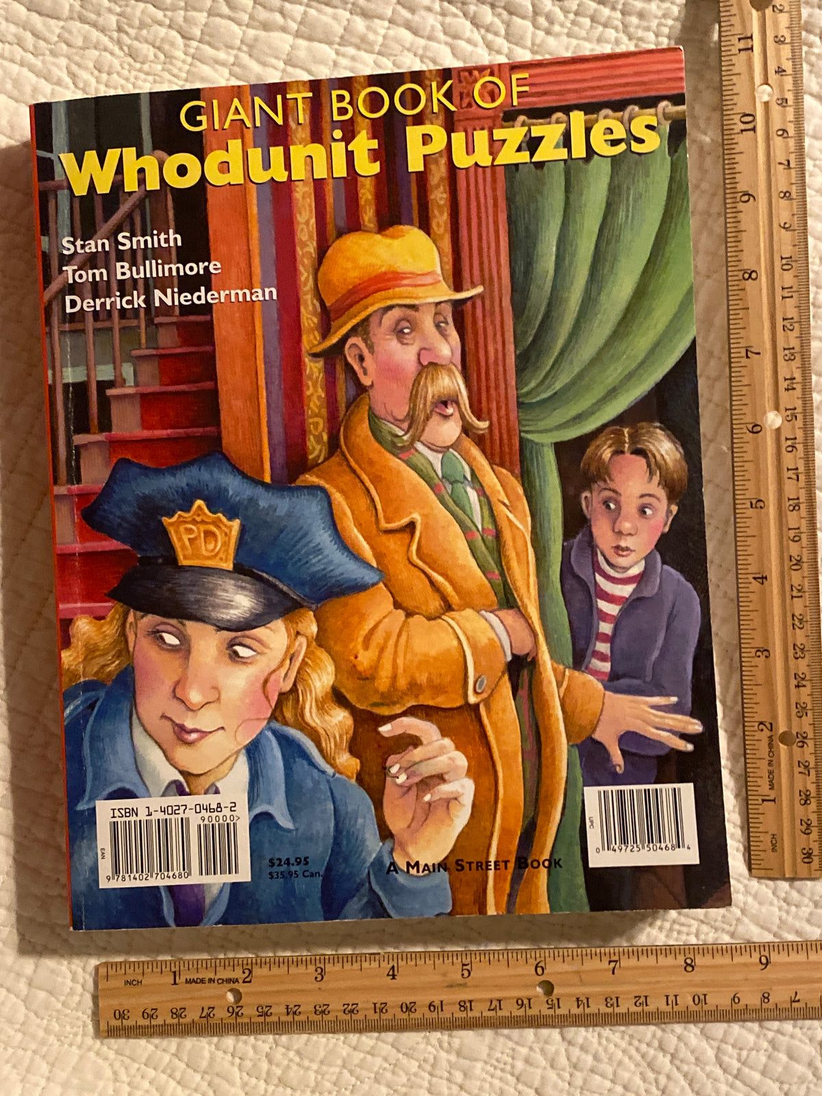 Unused giant book of Who done it puzzles?