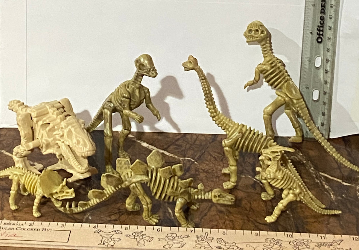 Lot of 6 dinosaur Skeletons tallest one 5