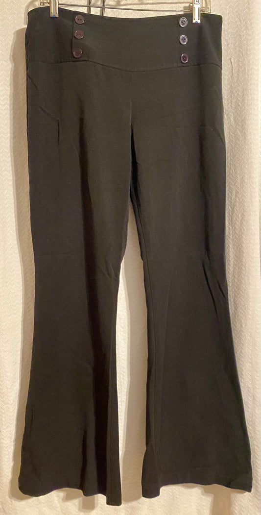 Y2K Wrapper black dress Pants zipper in middle - size Junior - L (11/13)