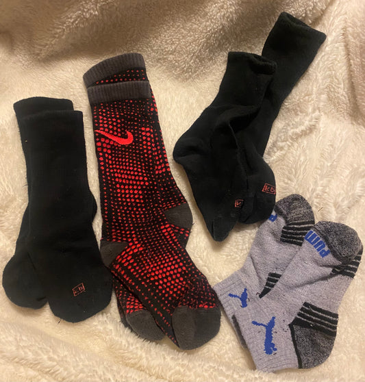Boys socks 1 Nike 2 pair black socks 1puma