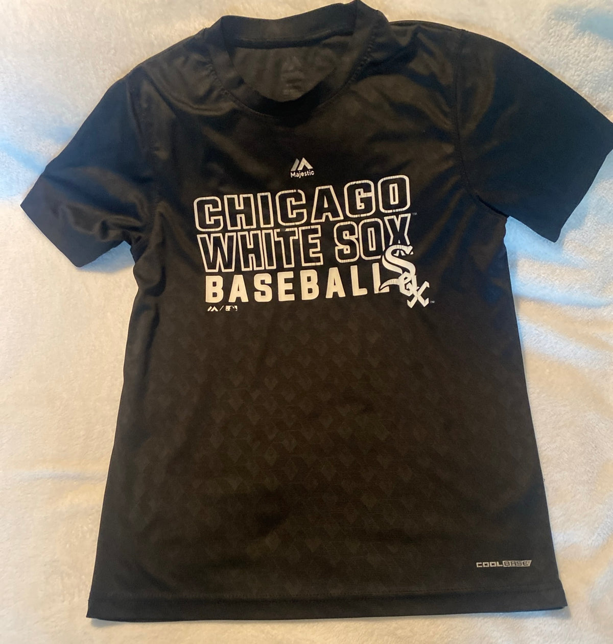 Official Chicago White Sox cool base black - size Youth - 14 (XL)