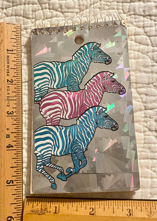 Vintage 1991 unused Small notepad w metallic