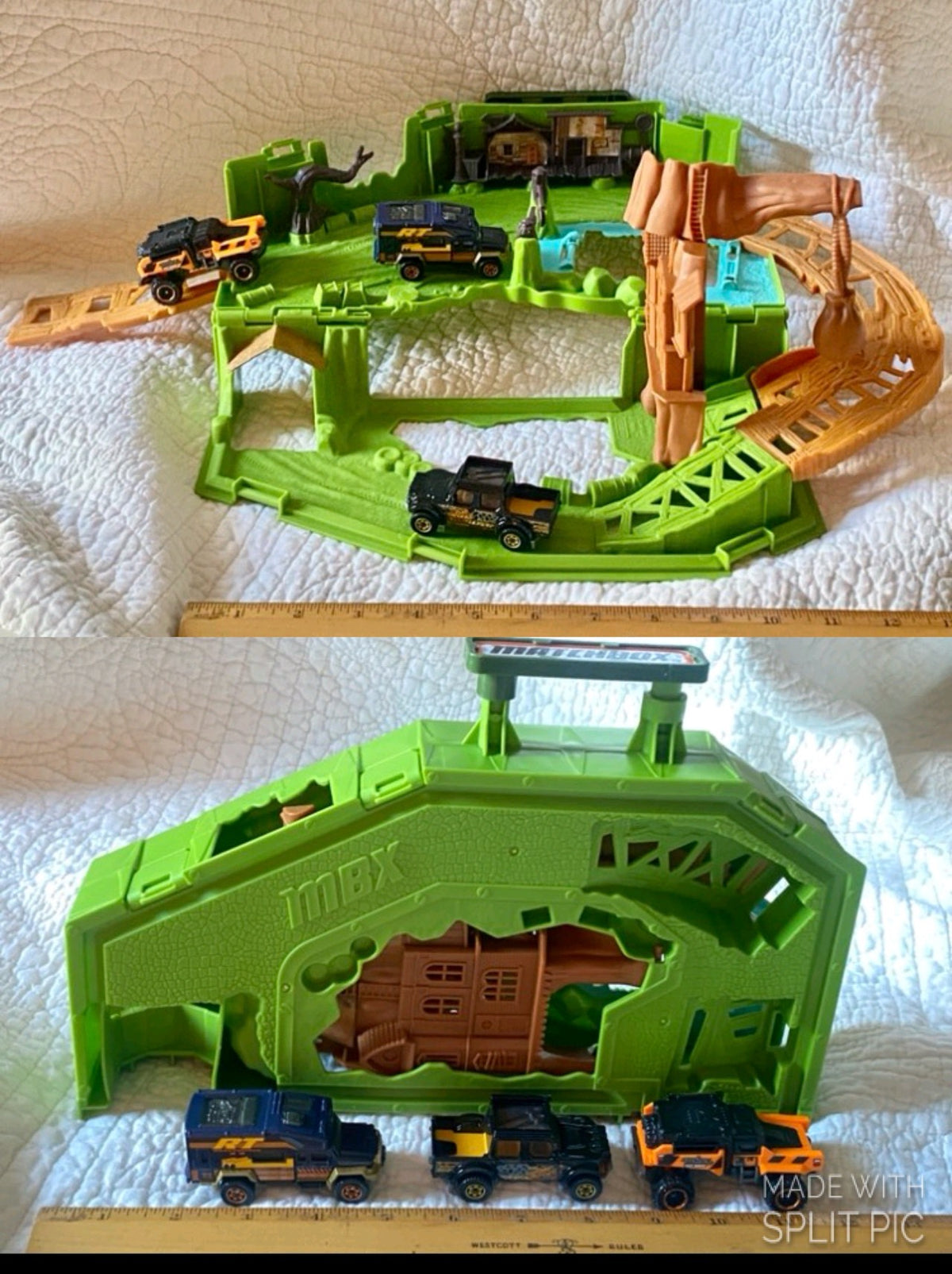 Matchbox Cars swamp Folds & carry case
