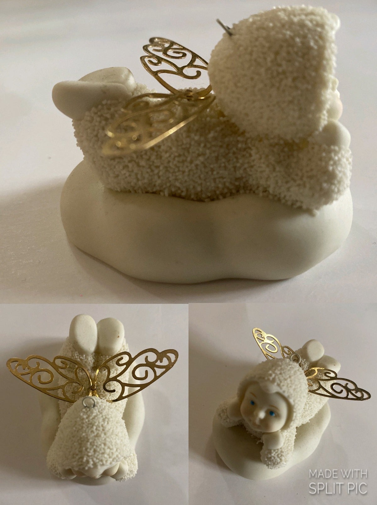 Dept56 Snowbabies Angel Metal Wings Ornament