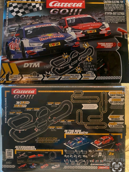 Carrera GO!!! 1:43 slot Racing system DTM 2 Cars
