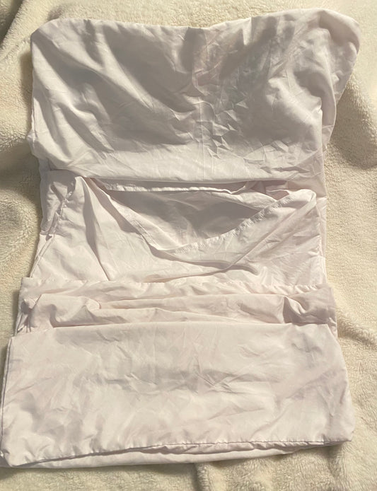 2 soft white travel crib Sheets 43x22x2