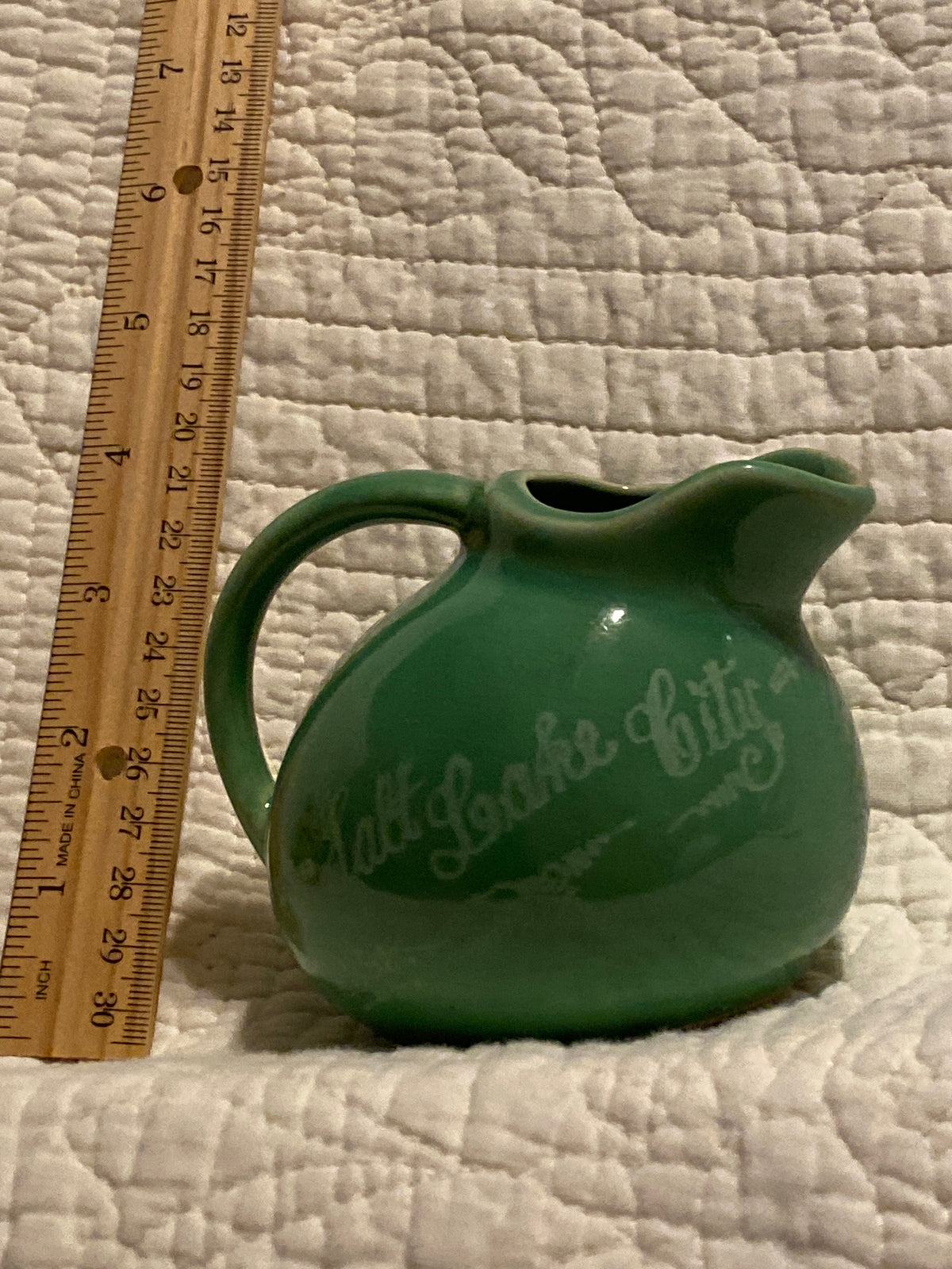 Light Green ceramic Creamer Salt Lake City
