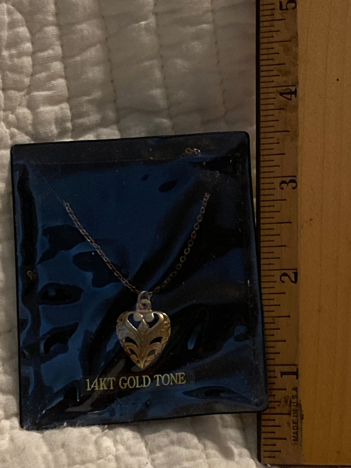 Vintage New 14KT Gold tone necklace