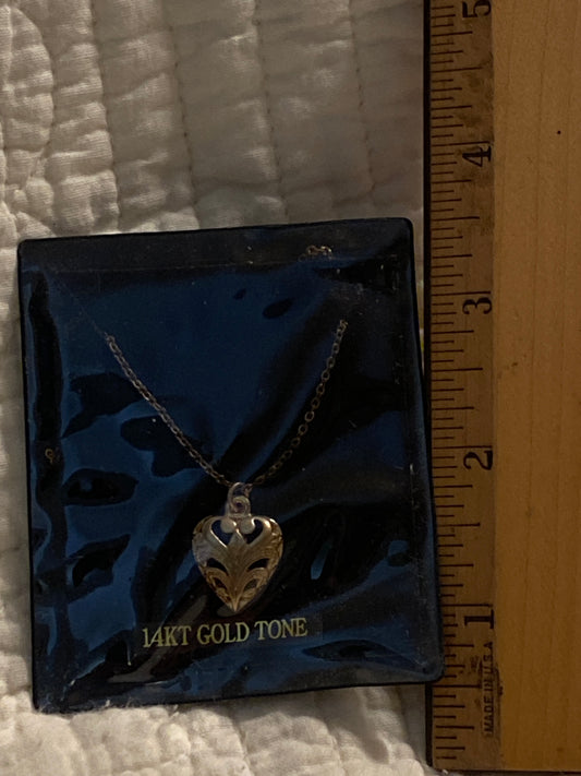 Vintage New 14KT Gold tone necklace