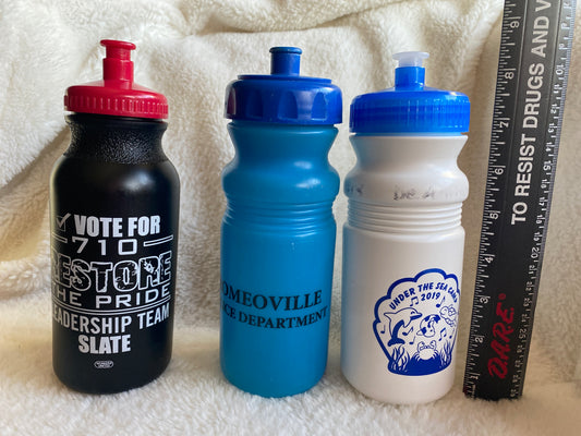 3 med water bottles